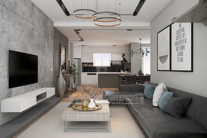 Sofa góc chữ L đẹp là yếu tố để tạo nên sự nổi bật của không gian phòng khách.